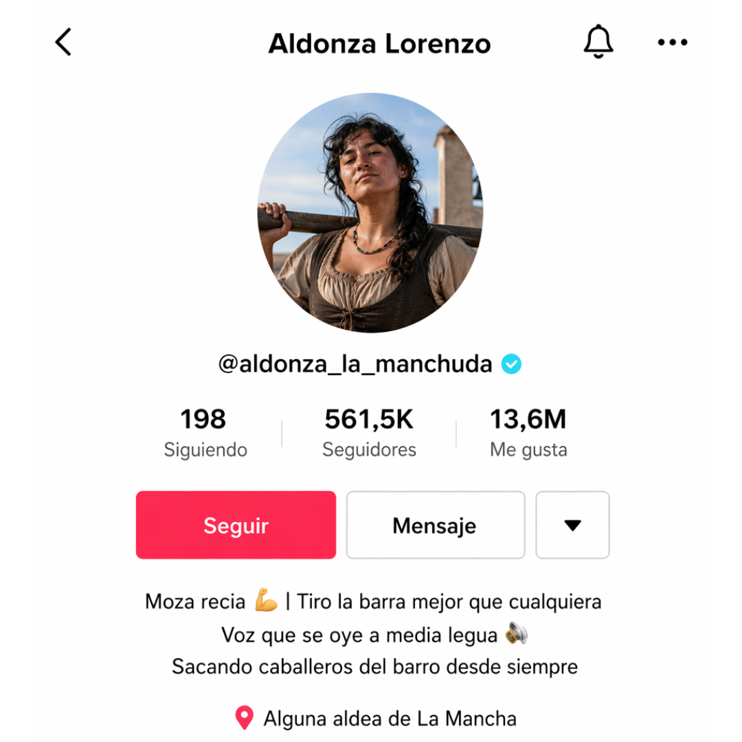 Aldonza, sin filtros