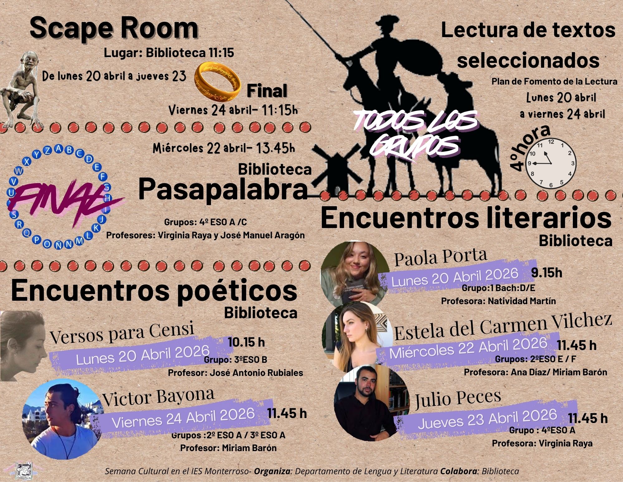 Preparando la semana cultural